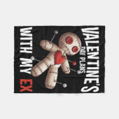 Ex-liefje Voodoo-pop Valentijnsdagplan Grappige Wr Fleece Deken (Voorkant (Horizontaal))