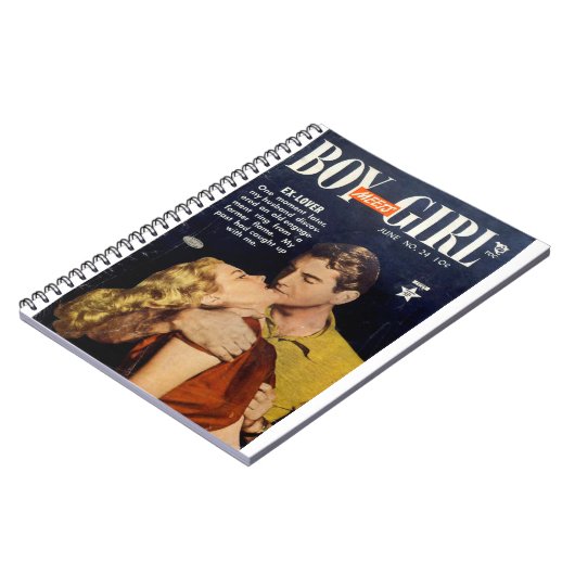 Ex Lover - Romance Comic Book - Retro Comics Notitieboek (Linkerzijde)