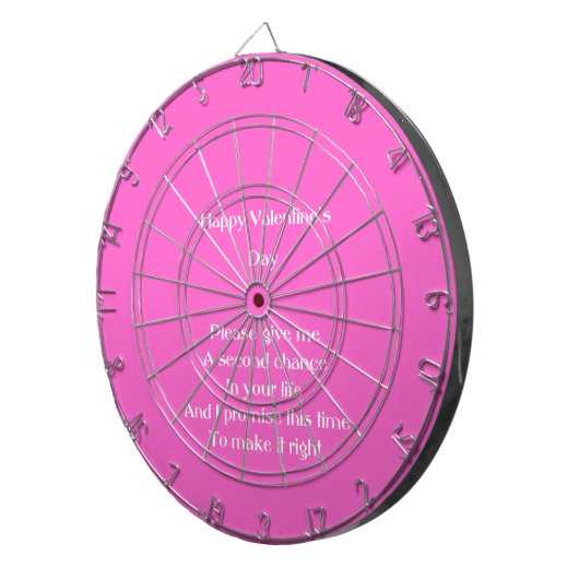 Ex-lover-Valentijnsdag Dartbord (Voorkant Rechts)