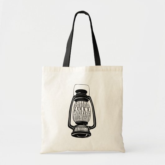 Ex Lux in Tenebris Lucet Tote Bag (Voorkant)