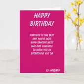 ex man 40ste verjaardag kaart (Gele Bloem)