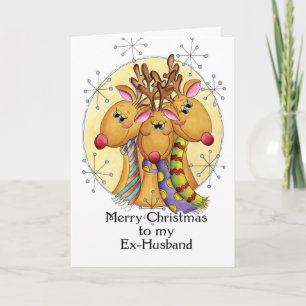 Ex-man Kerst Kaart - Eekhoorns