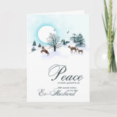 Ex-man, Kerstmis met rendier Feestdagen Kaart (Voorkant)