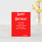 Ex-man nog vriendenkaarten verjaardagskaarten kaart (Gele Bloem)