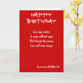 Ex man verjaardagskaarten kaart (Gele Bloem)