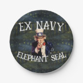 Ex Navy Elephant Seal Papieren Bordje (Voorkant)