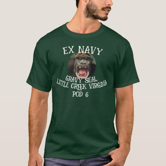 Ex Navy Elephant Seal POD 6 Little Creek T-shirt (Voorkant)