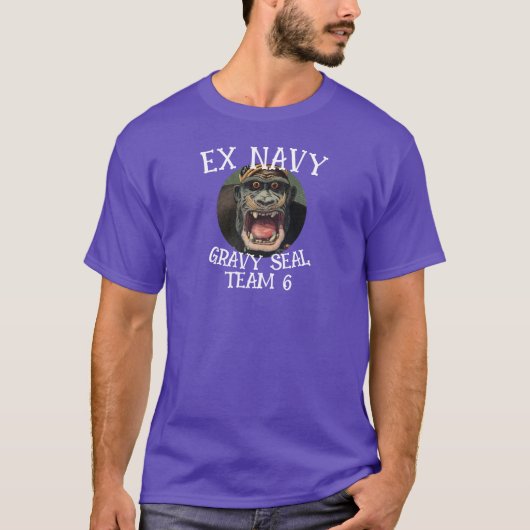 Ex Navy Elephant Seal TEAM 6 T-shirt (Voorkant)