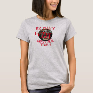 Ex Navy WIFE Elephant Seal TEAM 6 T-shirt