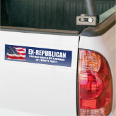 Ex-Republikein - Lincoln zou zich schamen Bumpersticker (Op Truck)