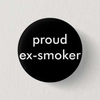 ex roker stopt met roken ronde button 3,2 cm