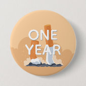 ex roker stopt met roken ronde button 7,6 cm (Voorkant)