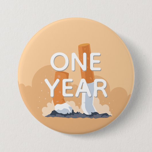 ex roker stopt met roken ronde button 7,6 cm (Voorkant)