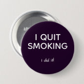 ex roker stopt met roken ronde button 7,6 cm (Voorkant /achterkant)