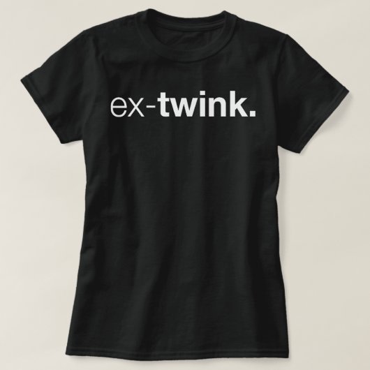 Ex-Twink Gay T-shirt (Design voorkant)