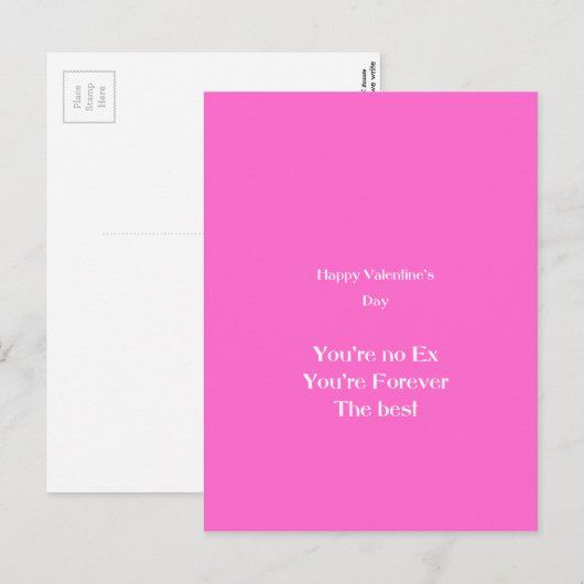 Ex-Valentijnsdag Feestdagenkaart (Voorkant / Achterkant)