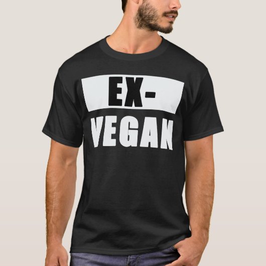 Ex-veganist T-shirt (Voorkant)