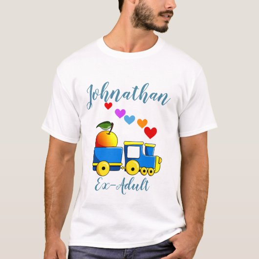 Ex volwassen grappige douane t-shirt (Voorkant)