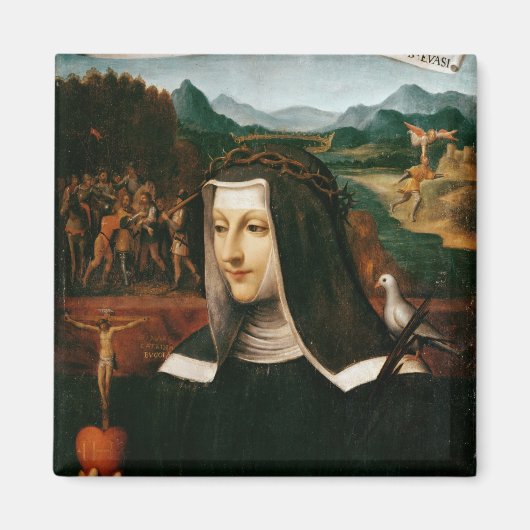 Ex Voto gewijd aan St. Catherine van Siena Magneet (Voorkant)