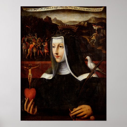 Ex Voto gewijd aan St. Catherine van Siena Poster (Voorkant)