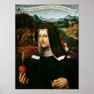 Ex Voto gewijd aan St. Catherine van Siena Poster