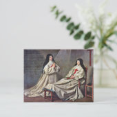 Ex-Votos uit 1662, ingediend door Champaigne Phili Briefkaart (Staand voorkant)