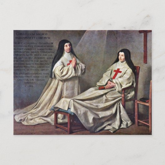 Ex-Votos uit 1662, ingediend door Champaigne Phili Briefkaart (Voorkant)