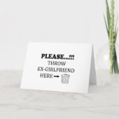 ex-vriendin kaart (Voorkant)