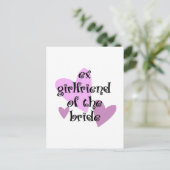 Ex-Vriendin van de bride Briefkaart (Staand voorkant)