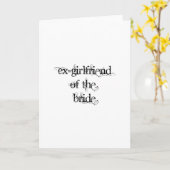 Ex-Vriendin van de bride Kaart (Gele Bloem)