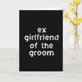Ex-Vriendin van de Groom Kaart (Gele Bloem)