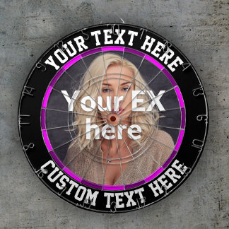 Ex vriendin vrouw vriendje uiteenvalt stress relie dartbord