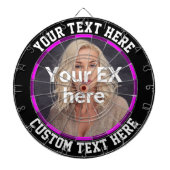 Ex vriendin vrouw vriendje uiteenvalt stress relie dartbord (Voorkant)