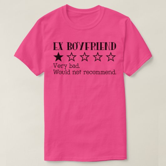 Ex vriendje tarief t-shirt (Design voorkant)