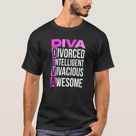 Ex-vrouw echtgenoot echtscheidingsfeest  1 t-shirt (Voorkant)