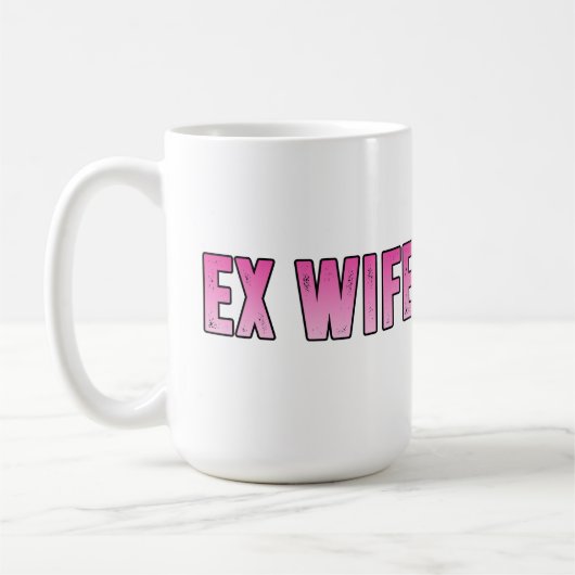 ex vrouw ex man koffiemok (Links)