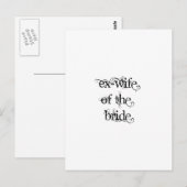 Ex-vrouw van de Bride Briefkaart (Voorkant / Achterkant)