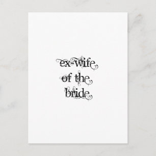 Ex-vrouw van de Bride Briefkaart