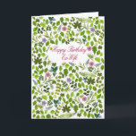 Ex-vrouw Verjaardag Verspreid Bladeren Kaart<br><div class="desc">Een verjaardagskaart voor je ex-vrouw. Een mooie kaart om verjaardagswensen mee te sturen. Zeg gelukkige verjaardag met een kaart vol met verspreide bladeren en bloemen. Een ongewoon kaartje voor een lieve vrouw.</div>