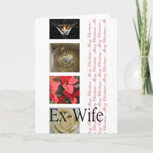 Ex Wife-kerstkaart Feestdagen Kaart
