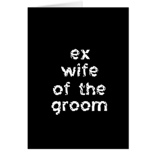 Ex-Wife van de Groom (Voorkant)