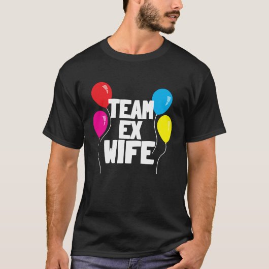 EX WIFE   Women  Cool Divorce Statement T-shirt (Voorkant)