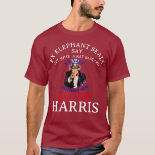 EX ZEEOLIFANTEN ZEGGEN STEM KAMALA HARRIS HG T-SHIRT