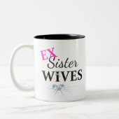 EX zuster vrouwen gebarsten Tweekleurige Koffiemok (Links)