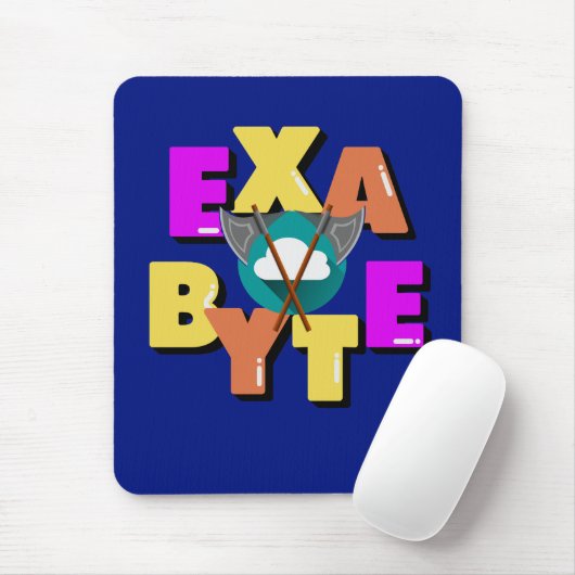 Exabyte-gegevensmeeteenheid Muismat (Met muis)