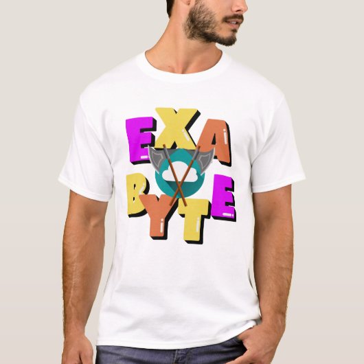 Exabyte-gegevensmeeteenheid T-shirt (Voorkant)