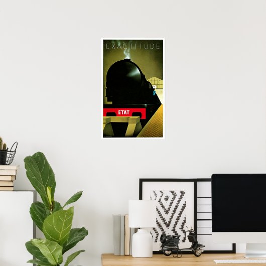 Exactitude ETAT French Railway Travel Art Poster (Thuiskantoor)