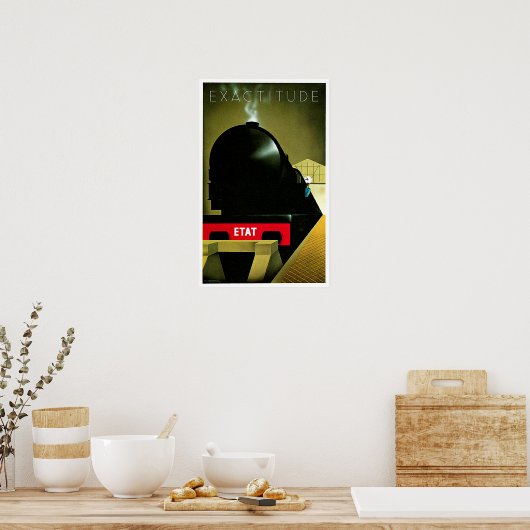 Exactitude ETAT French Railway Travel Art Poster (Keuken)
