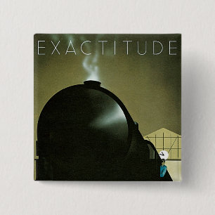 Exactitude-Poster Vierkante Button 5,1 Cm