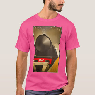 Exactitude Vintage Travel Poster T-shirt